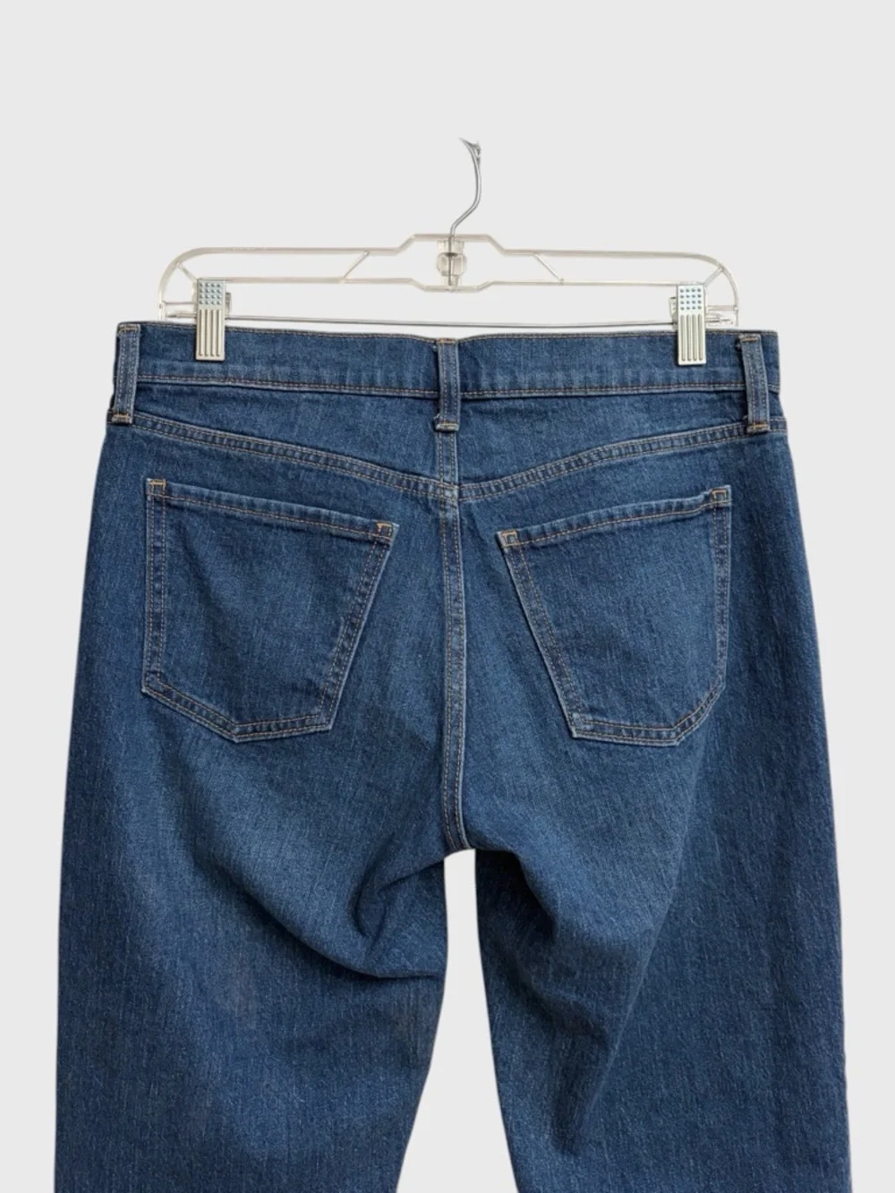 Old Navy Wow Boyfriend Straight Jeans Size 4 Mid-Rise Slouchy Dark Wash Everyday